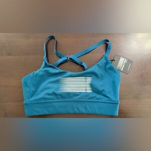 Savage X Fenty Sport Teal Strappy Sports Bra Medium NWT
